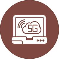 Cloud Connection 3D Styled Symbol vector