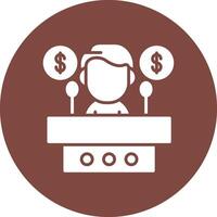 Consultant High Contrast Graphic vector