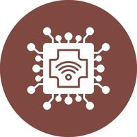 Cpu Shadowed Icon Style vector