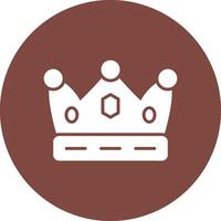 Crown Bold Web Icon vector