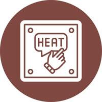 Heat Gradient Style Icon vector