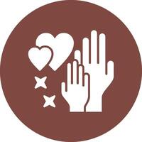 Hands Gradient Style Icon vector