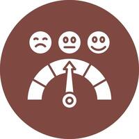 Meter Shadowed Icon Style vector