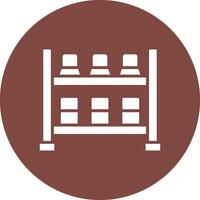 Shoe Rack Responsive Icon Badge vector