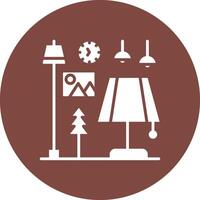 Table Lamp Graphic Interface Asset vector