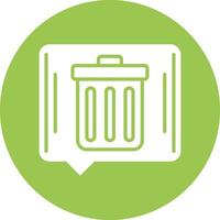 Bin Bold App Illustration vector