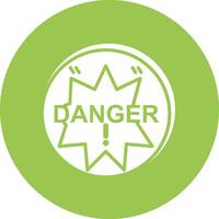 Danger Tech Style Illustration vector