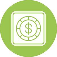 Dollar Digital UI Element vector