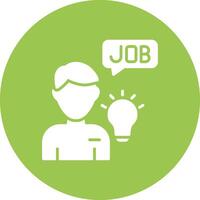 Employee Mono Icon Symbol vector