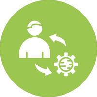 Employee Flat Styled Symbol vector