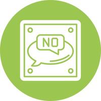 No Thin Line Design vector