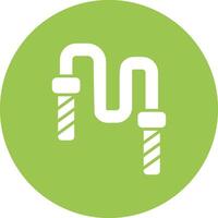 Nunchaku Abstract Web Element vector