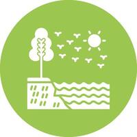 Ocean Responsive Icon Badge vector