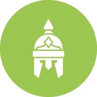 Roman Helmet Frame Icon vector