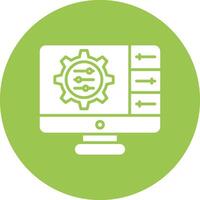 Settings Frame Icon vector