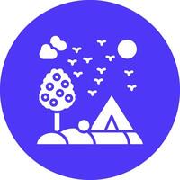 Camp Responsive Icon Badge vector