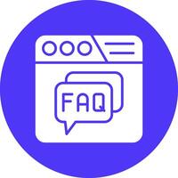 Faq Mobile App Graphic vector