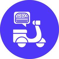 Food Delivery Gradient Tint Artwork vector