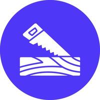 Hand Saw Vibrant UI Element vector
