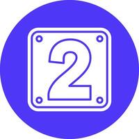 Number 2 User-Friendly Visual vector
