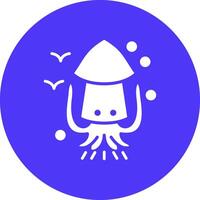 Squid 3D Styled Symbol vector