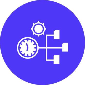 hora administración web interfaz símbolo vector