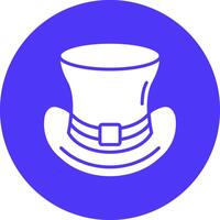 Top Hat Color Block Design vector