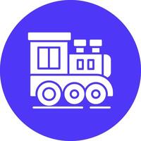 Train Dark Theme Element vector