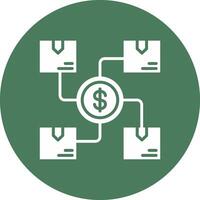 Cost Interactive Icon Badge vector