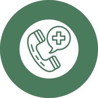 Emergency Call Simple Line Sketch vector