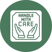 Handle With Care Creative Interface Art vector