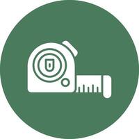 Measuring Tape Subtle Shadow Icon vector