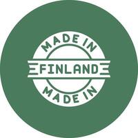 Made In Finland Subtle Shadow Icon vector