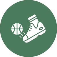 Kick Outlined App Visual vector