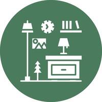 Nightstand Minimal Touch Graphic vector