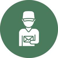 Postman Simple Line Sketch vector