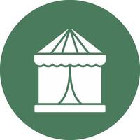Tent Thin Line Design vector
