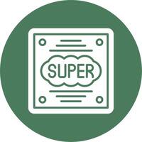 Super Clean Grid Icon vector