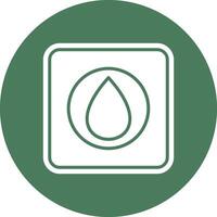Water Drop Geometric Shape Symbol vector