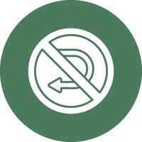 U Turn Tech Style Illustration vector