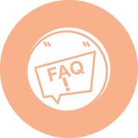 Faq Functional Flat Style vector