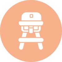 Feeding Chair Digital UI Element vector