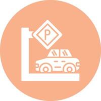 Parking Functional Icon Art vector