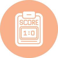Scoreboard Shadowed Icon Style vector