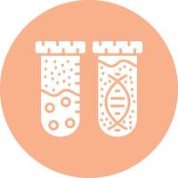 Test Tube Minimal Outline Artwork vector