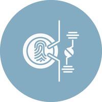Biometric Functional Flat Style vector