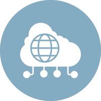 Cloud Network Dynamic Web Illustration vector
