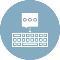 Keyboard Dark Theme Element vector