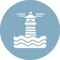 Lighthouse Color Block Design vector