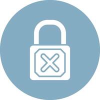 Padlock Monochrome UI Visual vector